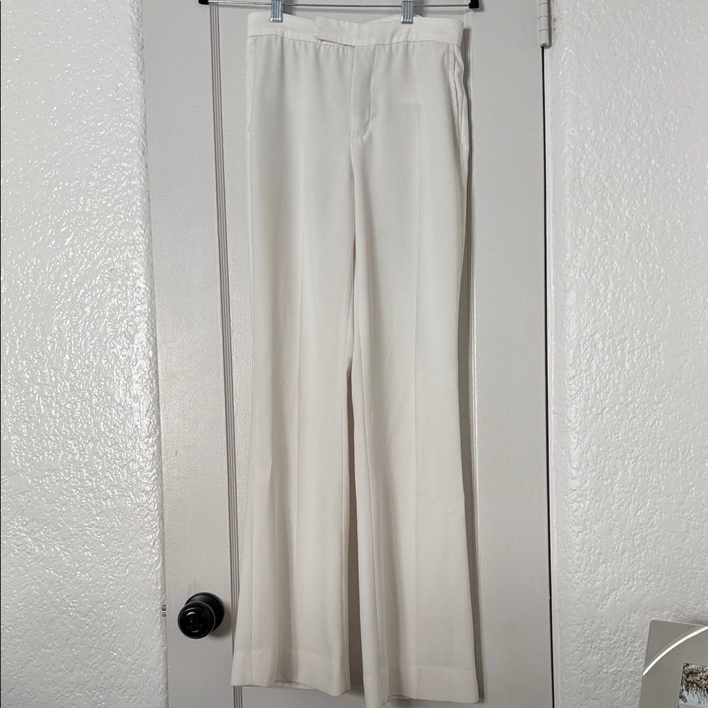 Elegant White Wide-Leg Trousers